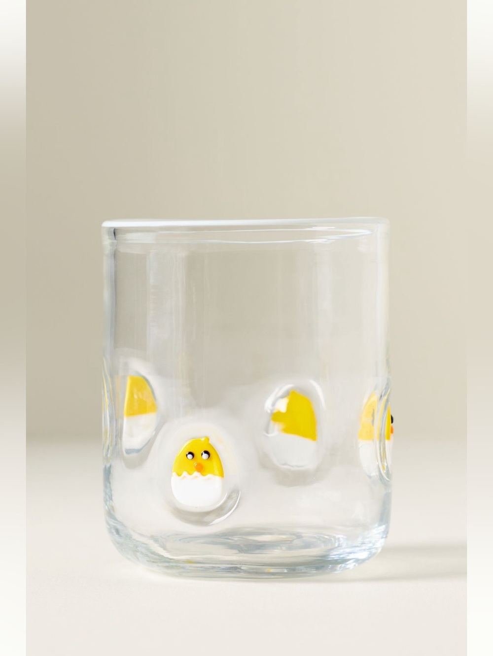 Anthropologie Chick Juice Glass Icon New Farm Baby Chicken Egg